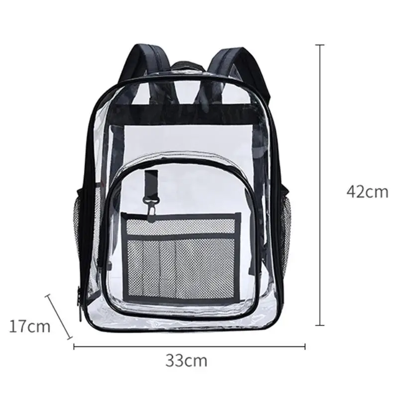 Водонепроницаемый ПВХ Прозрачный женский рюкзак детские сумки для подгузников Студенческая школьная сумка Домашний Органайзер большой емкости дорожные сумки для хранения