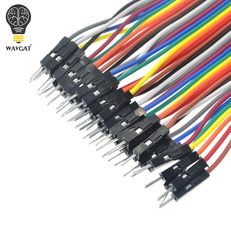 SUQ 40 шт. 10 см 2 54 мм 1pin 1p разъем Папа мама перемычка Кабель Dupont для arduino.|jumper wire|jumper