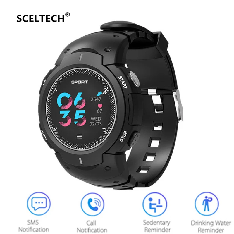 

SCELTECH Smart Watch F13 Waterproof IP68 Pedometer Heart Rate Monitoring Sport Multi Mode BT4.0 Smartwatch Android IOS