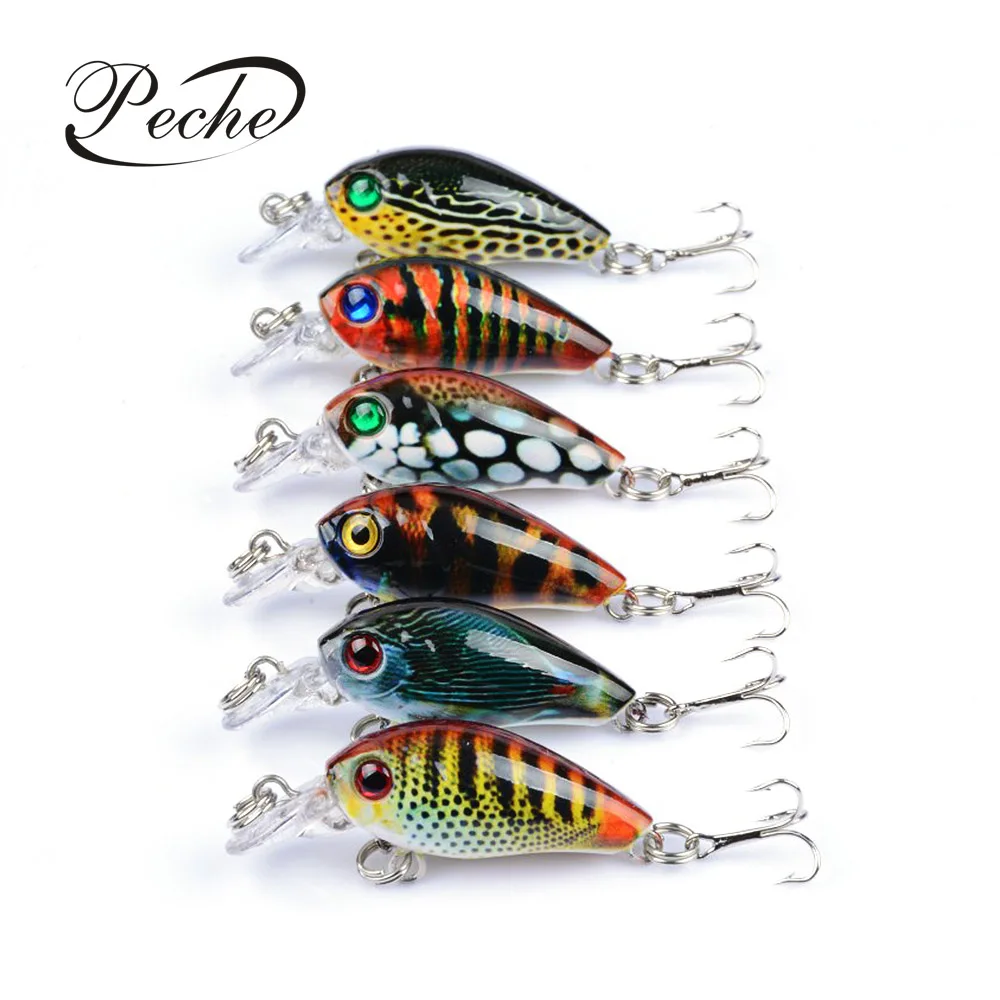 بيكي 6 قطعة/المجموعة طعوم صيد معقوفة Wobblers Crankbaits الطعوم الثابت اللوحة ل الكارب الصيد توبواتر البسيطة أسماك Pesca إيسكا