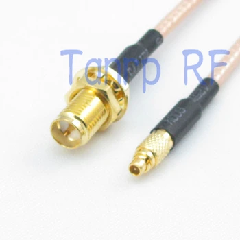 

10pcs 6in MMCX male plug to RP SMA female RF adapter connector 15CM Pigtail coaxial jumper cable RG316 extension cord