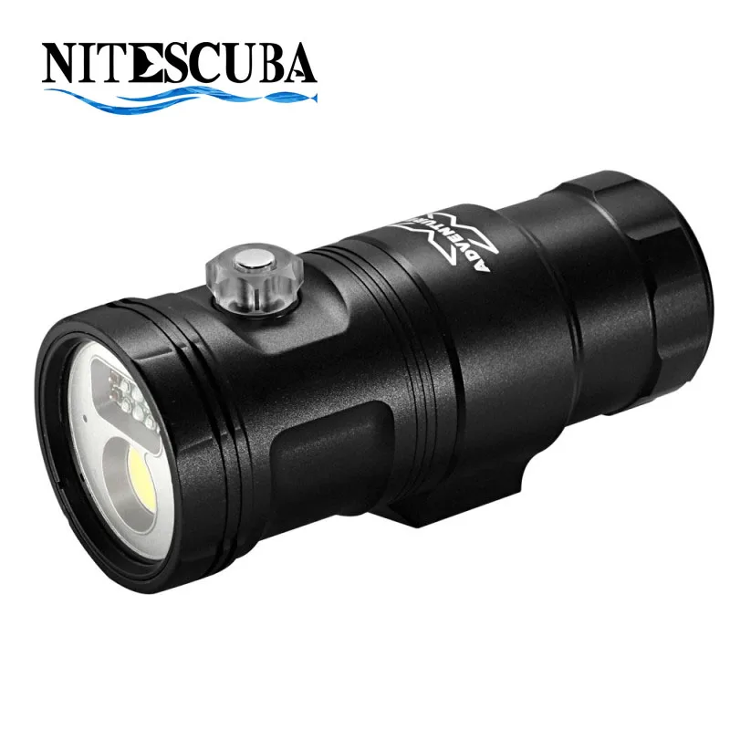 

NiteScuba Diving Smart Focus Video Light X-Adventurer M3000 -WRUA 3in1 Waterproof Flashlight for macro Underwater Photography