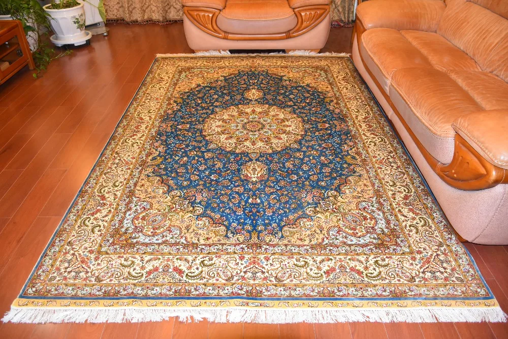 6'x9' Большой размер Шелковый ковер ручной работы шелковые ковры классические персидские ковры ручной вязки