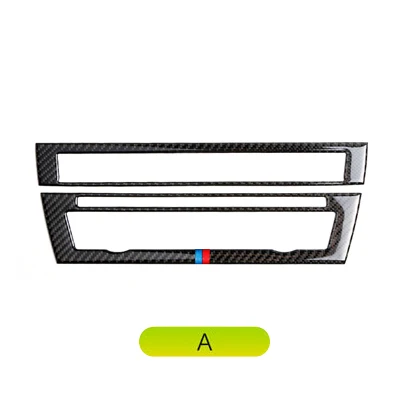 Для BMW F10 5 серии внутренняя отделка углерода Волокно кондиционер CD Управление Панель крышка отделка стайлинга автомобилей 520i Интимные аксессуары - Название цвета: With color A
