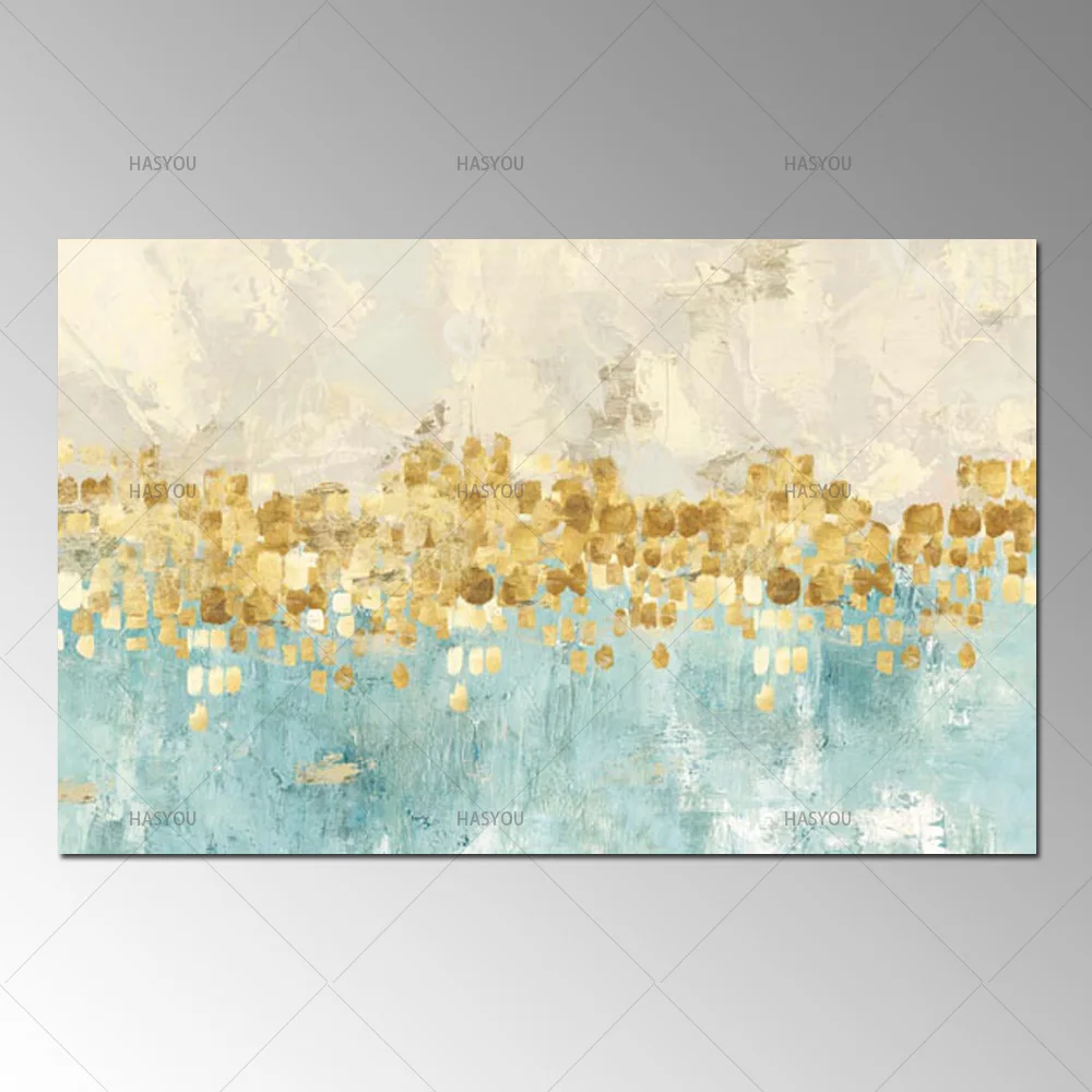 

Large Hand Painting Oil Painting On Canvas The Bench Evening Gold Colour Modern Abstract Wall Picture For Living Room Home Decor