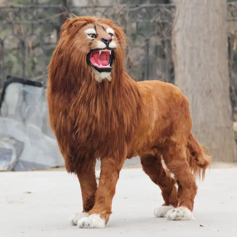 life size lion stuffed animal