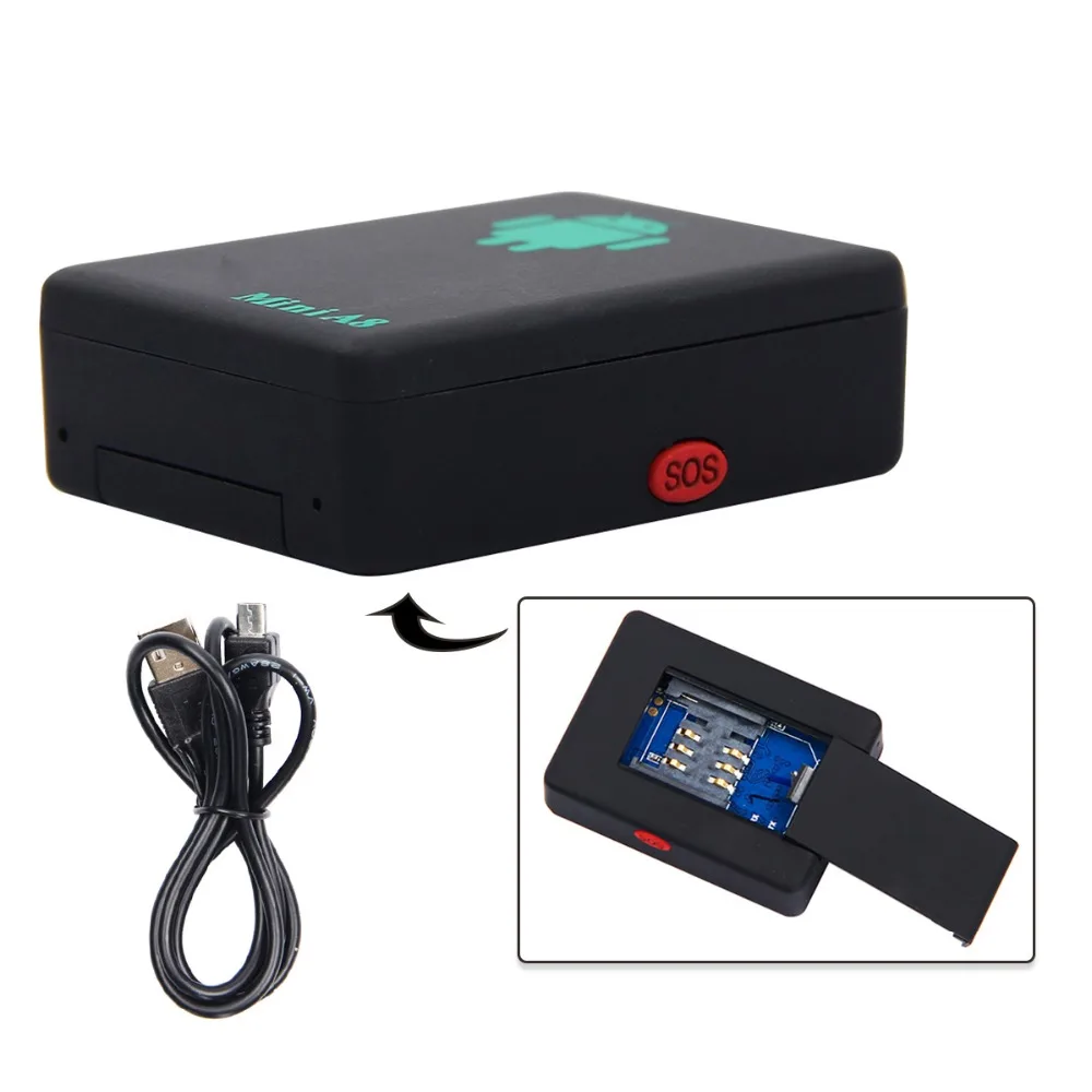 

2017 New arrival Car Gps Tracker A8 Mini GSM Tracker Global Time Tracking Device With SOS Button For universial Car