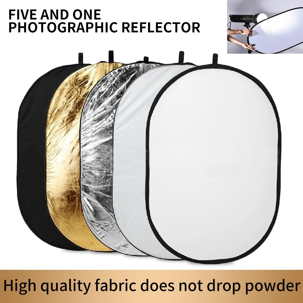 

Neewer Multi OVAL 5 in 1 Folding Studio Light Reflector Modifier 100 x 150 cm