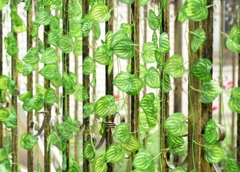 

Artificial watermelon leaves silk ivy, simulation fabric rattan, faux cane vine , rustic home store decor foliage plant , 24pcs