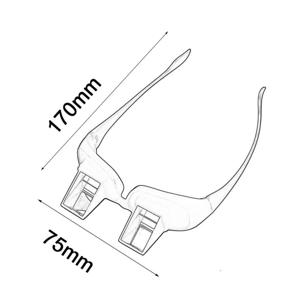 Забавный ленивый перископ горизонтальный телевизор для чтения сидите смотреть очки на кровати лежать Кровать очки с призмой Ленивый очки удобно