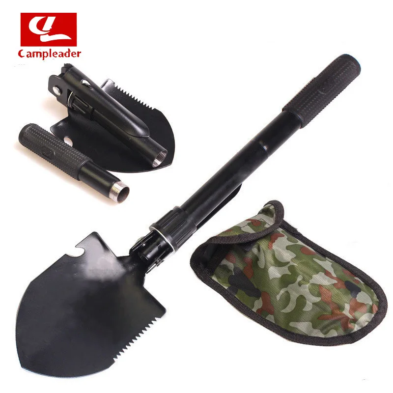 

Campleader Multi-function Military Portable Folding Shovel Survival Spade Trowel Dibble Pick Emergency Garden Outdoor Tools