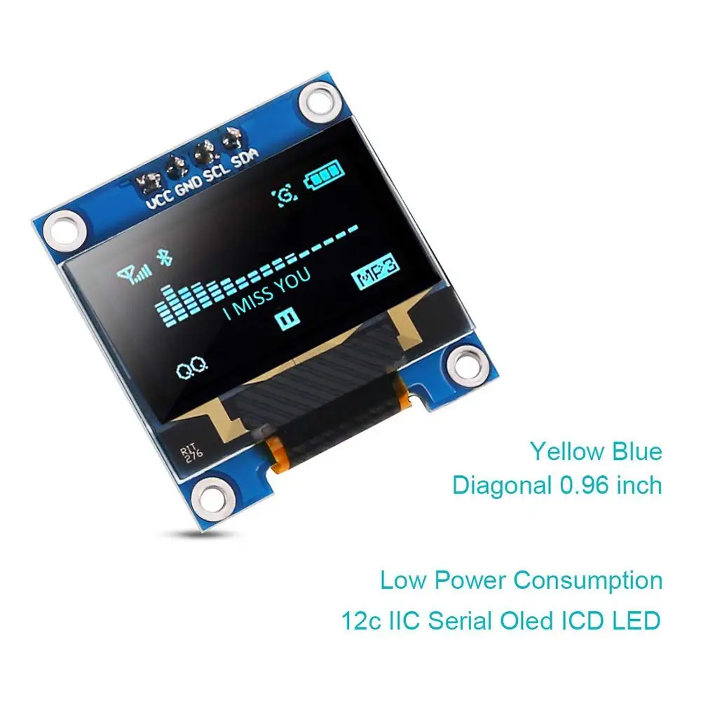 0 96 oled дисплей синий I2C IIC Серийный 128x64 ЖК ssd1309 91 дюйма OLED модуль для Arduino Raspberry Pi