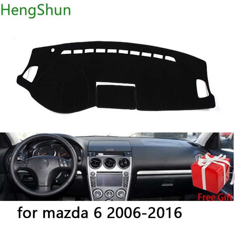 Для mazda 6 2004 2005 2006 2007 2008- автомобильный Стайлинг коврик для приборной панели наклейка на приборную панель Крышка Солнцезащитная Накладка для приборной панели ковер