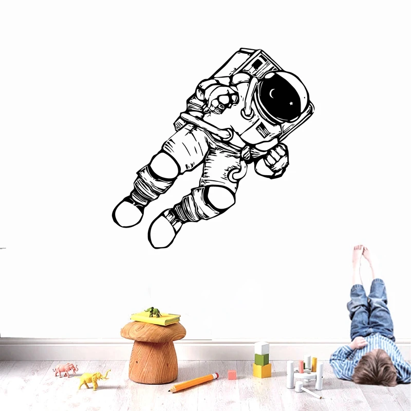 Outer Space Cosmonaut Astronaut Decals nursery  Children's room Decor