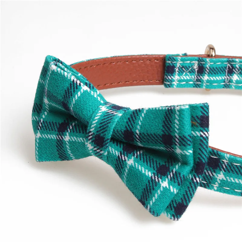 Pet Cat Collar Leather Pet Collar Exquisite Collar with Bow Decoration For Small Medium Large Dogs Cats Pitbull Bulldog Beagle Pet Cat Collar Leather Pet Collar Exquisite Collar with Bow Decoration For Small Medium Large Dogs Cats Pitbull Bulldog Beagle