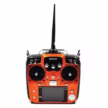 

RCtown Radiolink AT10II 12CH RC Transmitter and Receiver R12DS 2.4GHz DSSS&FHSS Spread Radio Remote Controller for RC Drone/Fixed Wing/Multicopters/Helicopter - Left Hand Throttle