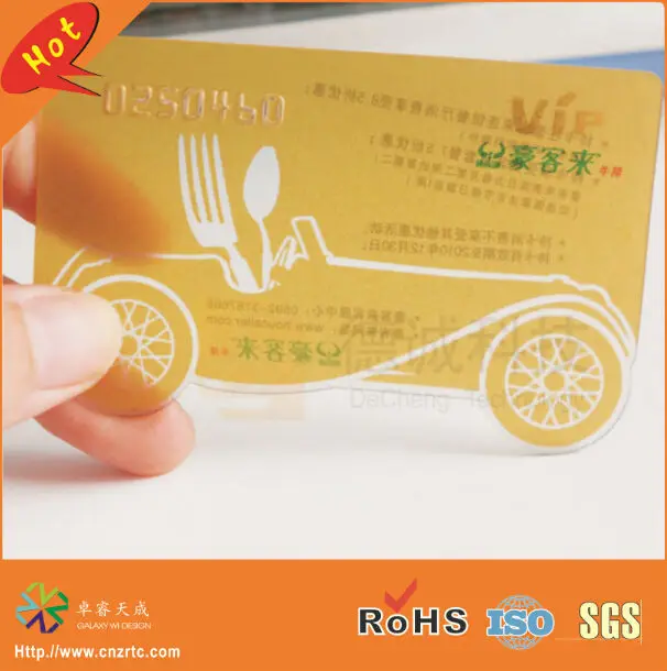 2016 New Design Free Design!0.3mm Thickness Credit Card Size