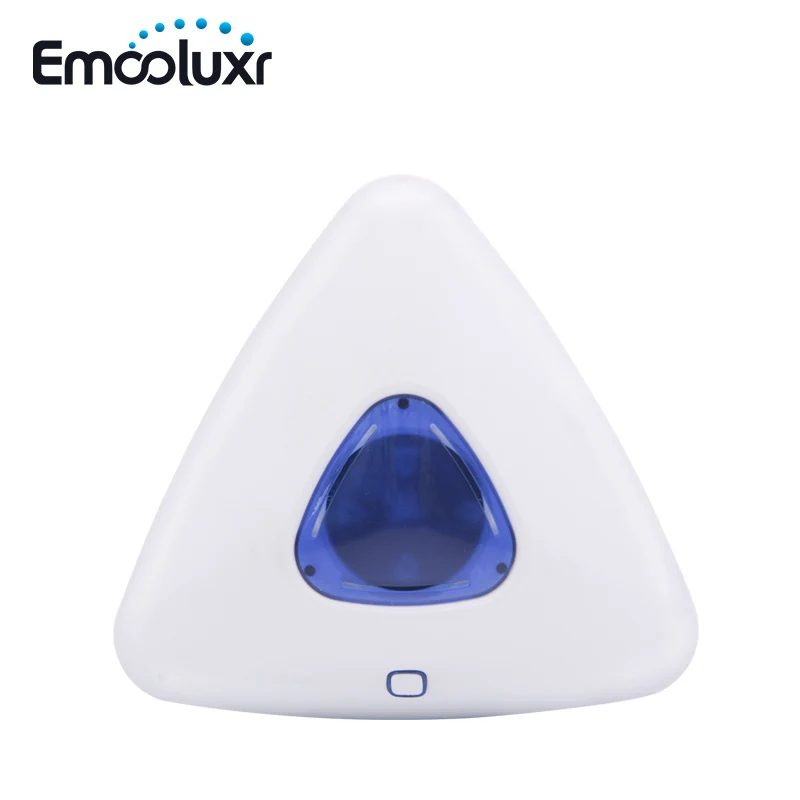 Wireless Indoor Flash Siren Triangle Blue Siren Strobe GS SS07A for