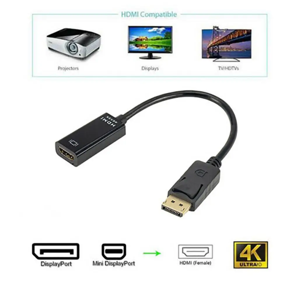 

1080P HDMI adapter Converter Originele Voor HP/for DELL Laptop PC Man-vrouw DP Kabel Display Port naar