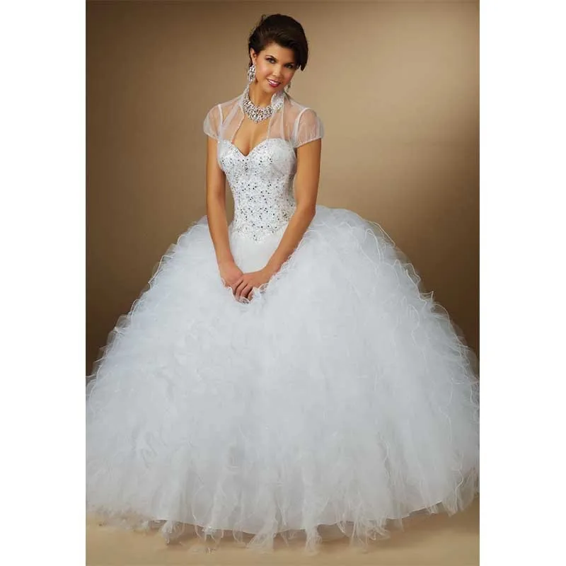 white cotillion gowns