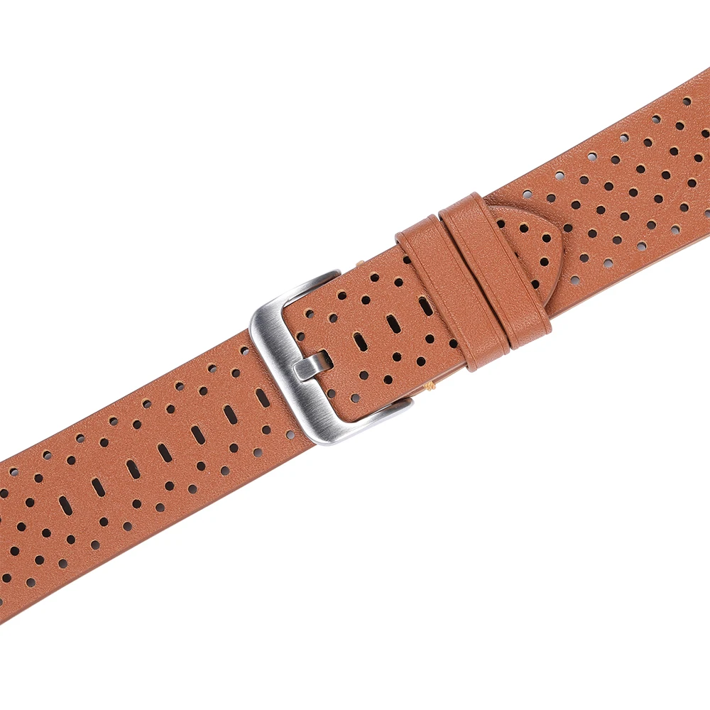 Ремешок для часов CHIMAERA Apple Watch черный/коричневый из натуральной кожи iWatch 38 мм 42 40 44