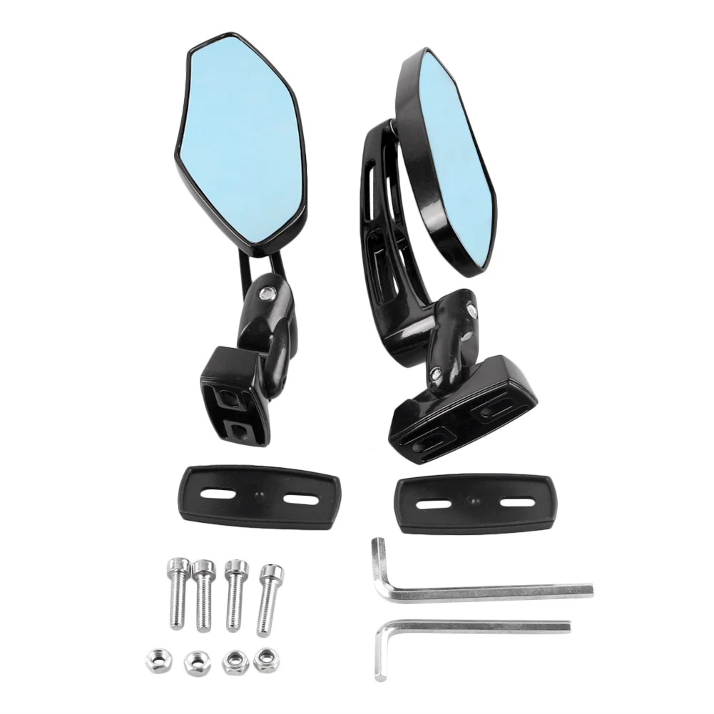 Rear View Side Rearview Wing Mirrors Set Universal For Honda Kawasaki /Suzuki /Yamaha /Ducati Etc Models All Spprt Bikes Pair