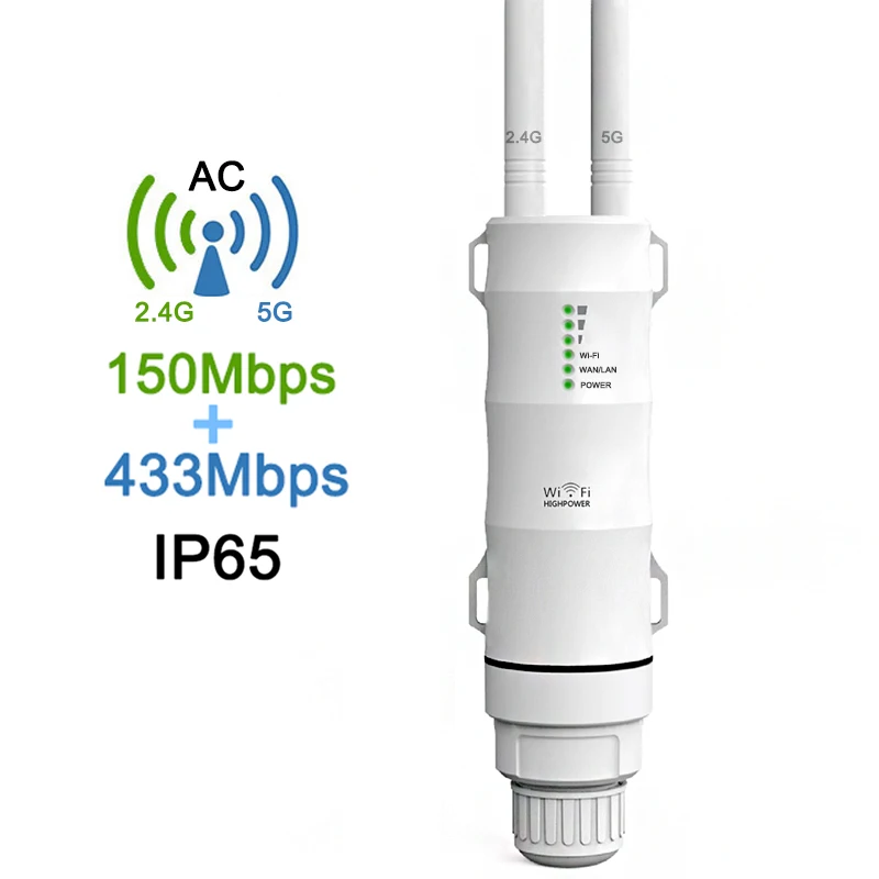 iMice Outdoor WiFi Repeater 5G Wi-Fi Extender Router AC600 2.4GWi Fi Amplifier Access Point High Speed Waterproof Signal Booster iMice Outdoor WiFi Repeater 5G Wi-Fi Extender Router AC600 2.4GWi Fi Amplifier Access Point High Speed Waterproof Signal Booster