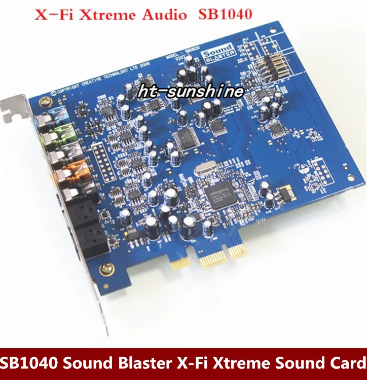 Оригинальная разборка звуковая карта X Fi Xtreme Audio PCI E для Creative SB1040 100% рабочий