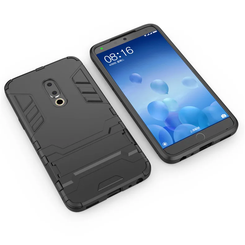 2 в 1 противоударный защитный чехол для телефона Meizu 15 с подставкой для Meizu 15 Plus