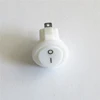 Interrupteur à bascule pour bateau rond AC 6A 125V 3A 250v, 5 pièces, bouton-poussoir marche/arrêt, 2 broches, blanc ► Photo 1/5