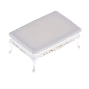 

coffee tea Dining Tables For Mini Doll House Miniatures Furniture Toys white Gifts For Children Adult DIY Miniature Furniture