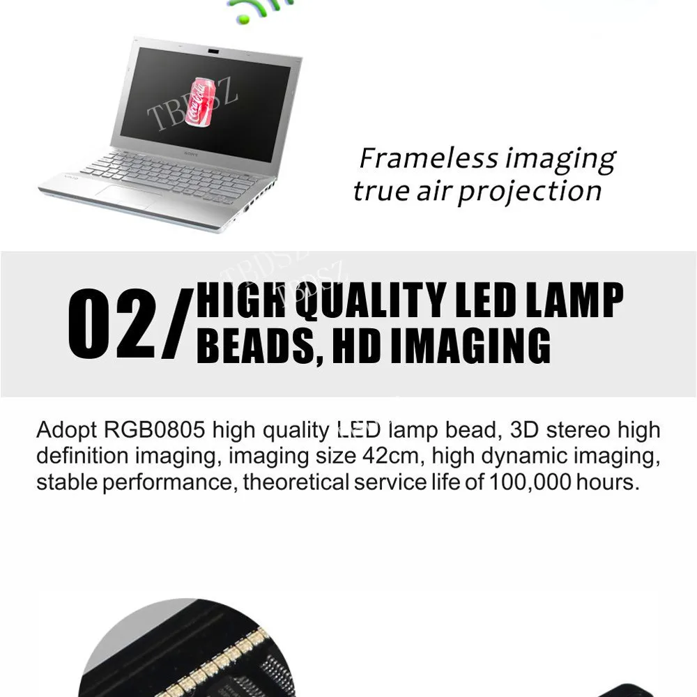 Ventilador de Olho Tbdsz Computador Wi-fi Holograma Holográfico Projetor Publicidade Display Led fã Luz nu Logo 3d 7 Luzes de publicidade