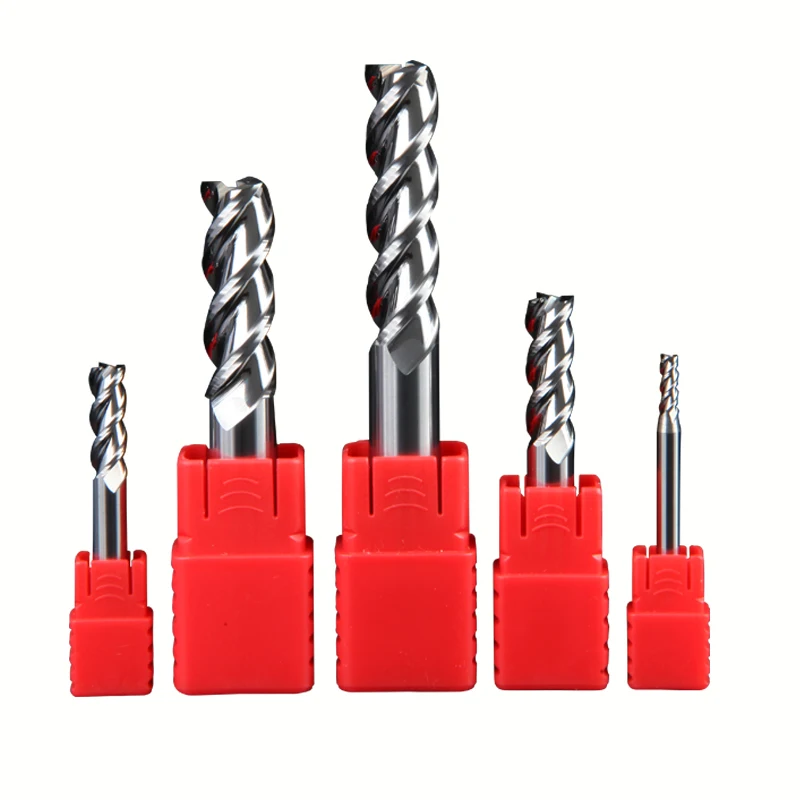 

Carbide Milling Cutter Tungsten Steel Tool By Aluminum Cnc Maching Hrc55 3 Blade Endmills Milling Cutter Woodding Cutter New