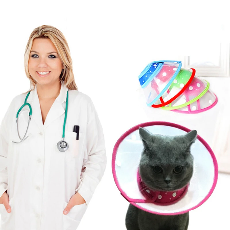 

Transparent Dog Cat Protection Cover Wound Healing Cone Protective Pet Medical Collar Smart Cone Prevent Bite Pretty Mask Puppy