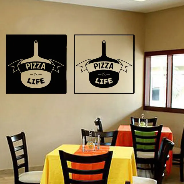 Best Price Pizzeria Wall Sticker Vinyl Pizza is life Restaurant Dining Room Decals Kitchen Interior Design Murals Home Decor Poster K39 Best Price Pizzeria Wall Sticker Vinyl Pizza is life Restaurant Dining Room Decals Kitchen Interior Design Murals Home Decor Poster K39