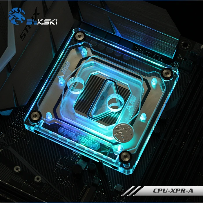 Bykski CPU XPR A CPU Water Cooling Block with RGB LED Light Kits For