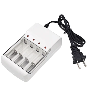 

4 Slots Led Indicator Smart Charger For Aa / Aaa Nicd Nimh Rechargeable Batteries (Us Plug,)