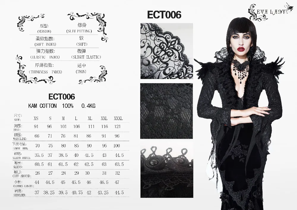 ECT006 size chart