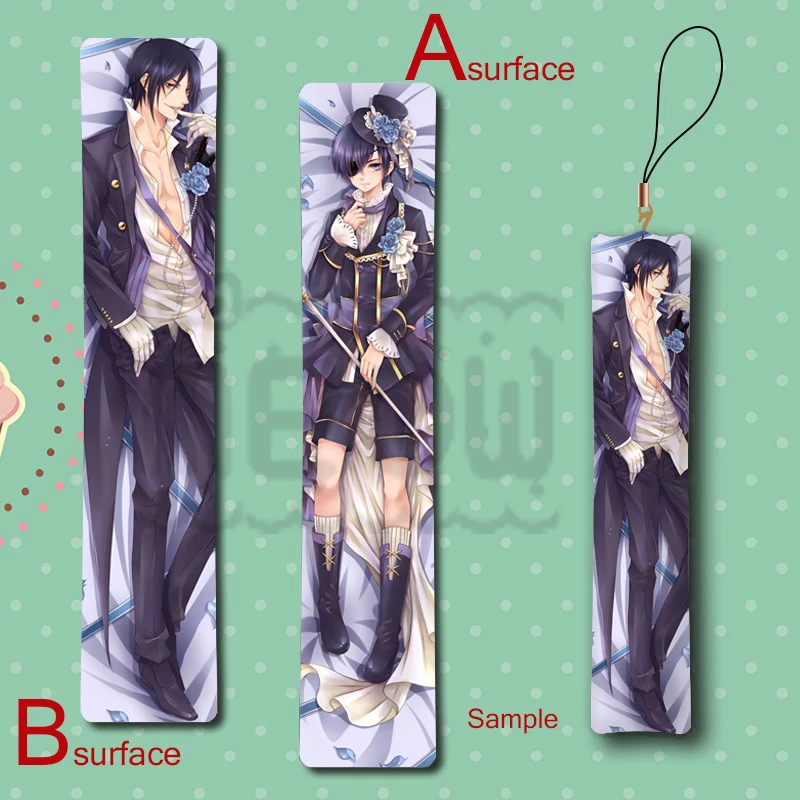 Us 4 49 Black Butler Sebastian Michaelis Ciel Phantomhive Anime Mini Dakimakura Keychain Kissen Hangende Dekoration Phone Strap Auf Aliexpress