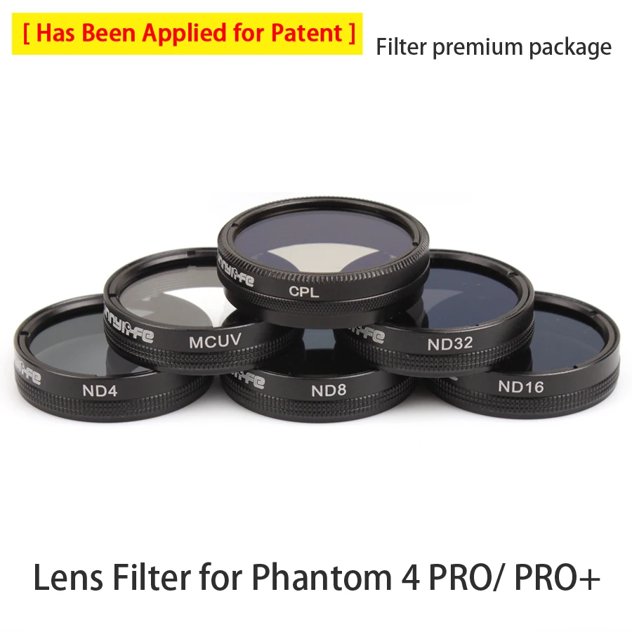 

Lens Filter MCUV CPL ND4 ND8 ND16 ND32 Filter Multi-layer Coating for DJI Phantom 4 PRO/ PRO+