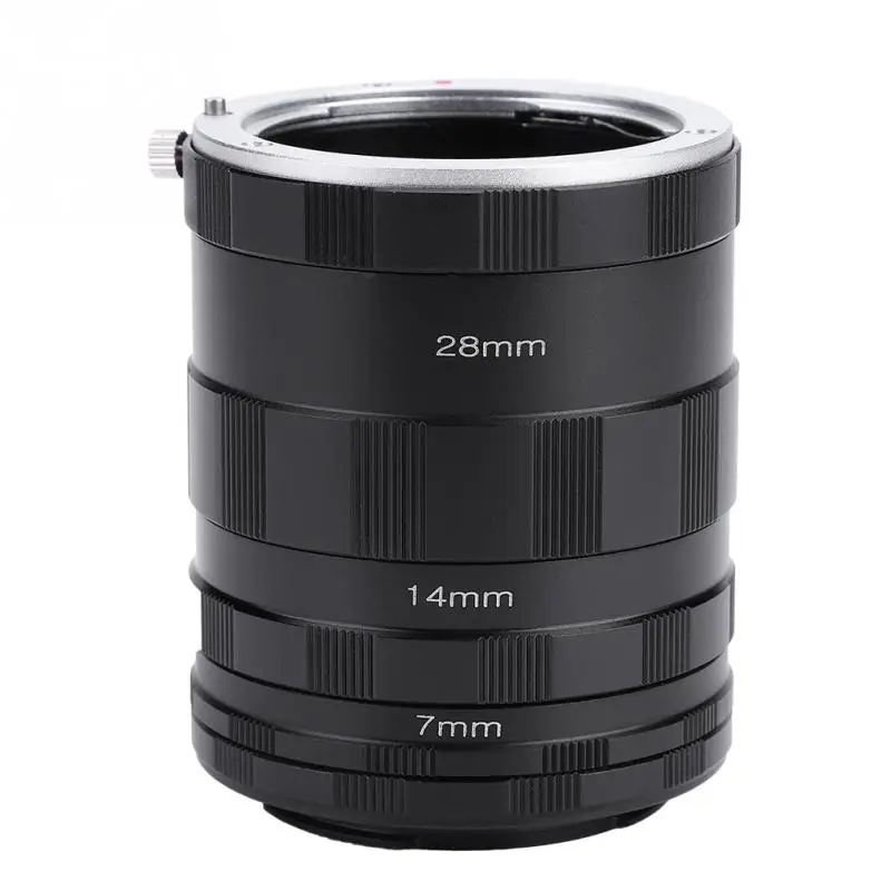 

Metal Manual Focusing Macro Extension Lens Adapter Tube Rings Set Slow Exposure Detachable 7/28/14mm For Fujifilm Mirrorless Cam
