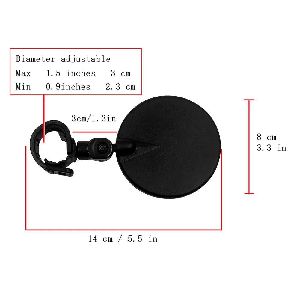 Универсальный Регулируемый велосипедный Руль заднего вида широкоугольное выпуклое зеркало Велоспорт заднего вида MTB велосипед велосипедные аксессуары