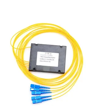 

SC/UPC 1x4 FBT Fiber Optic Splitter 1310/1550nm Singlemode, PLC Splitter Module 1M