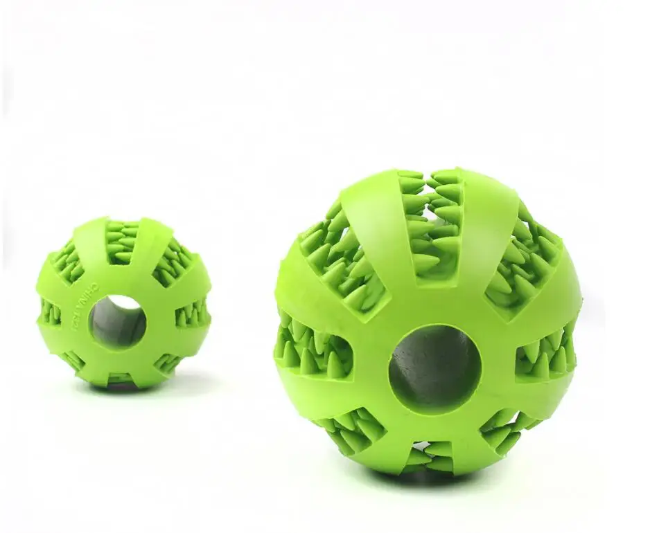 Игрушки для собак зуб чистый шар еды Экстра-жесткий резиновый мяч Забавный интерактивный эластичный шарик жевательная игрушка для собак