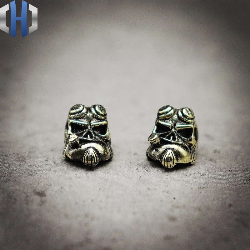 Paracord Pure Copper DIY Knife Beads Brass Skull Rope EDC Tools Survival | Инструменты