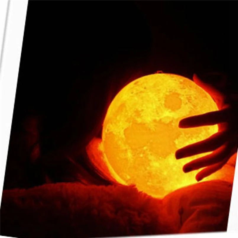 Moon Lamp 3D USB LED Magical Moon Night Light Moonlight Table Desk Touch Sensor Color Changing Home Bedroom Decoraction F#5N08 (18)