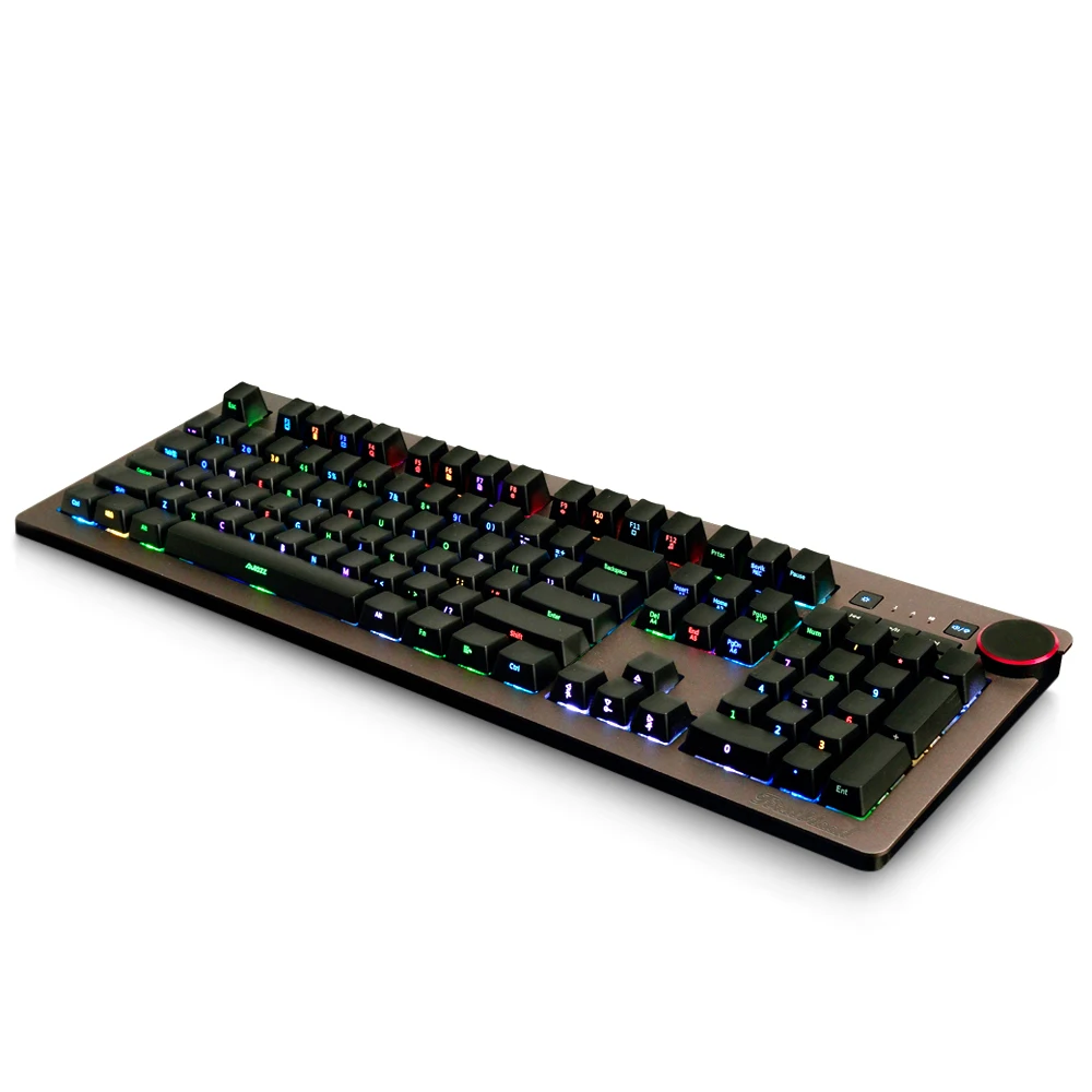 НОВЫЙ AJAZZ AK60 NKRO механическая клавиатура с 110 ключей RGB Подсветка Plug And Play ABS