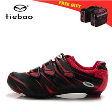 TIEBAO/Обувь для шоссейного велоспорта; коллекция года; мужская обувь с самоблокирующимся замком; zapatillas ciclismo; легкая велосипедная обувь; спортивная обувь для тренировок с дорожным замком