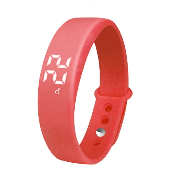 SMAEL, новинка, распродажа, брендовые, модные, водонепроницаемые, для здоровья, браслет, сна, Смарт-часы, со светодиодом, умные наручные часы, спортивные часы для мужчин, цифровые - Цвет: Red