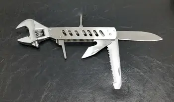 

Stainless steel travel multipurpose folding adjustable wrench, pliers, knife cone, saws, knives, screwdrivers, portable tools,